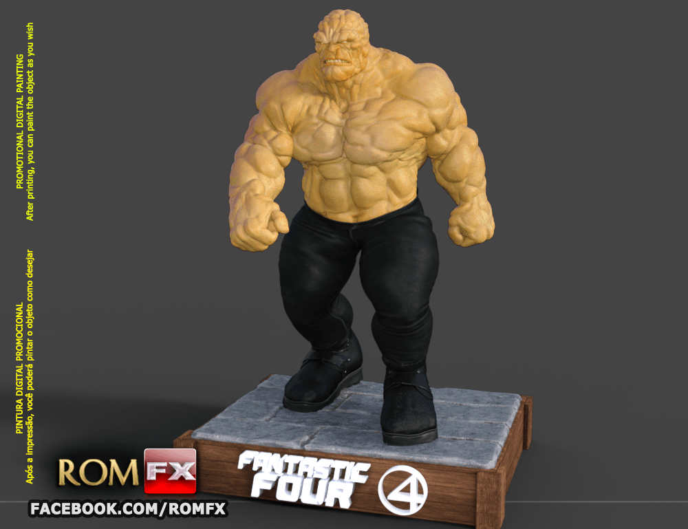 3D file The Thing Fantastic Four - Ben Grimm - Printable Figure・3D ...